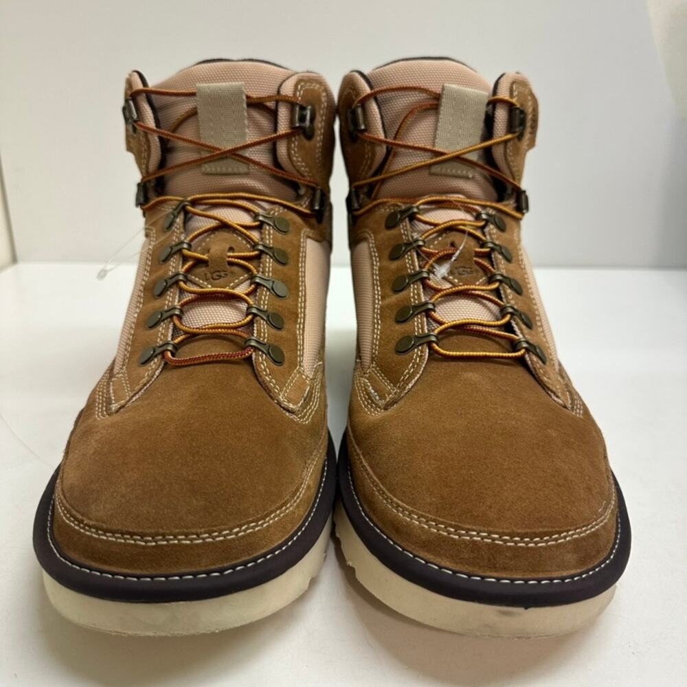 NWOT UGG Men's Highland Hiker Books Hiking Chestnut Brown Suede Mesh Size 14 - Picture 5 of 13